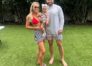 Baker Mayfield with wife Emily and daughter Kova; the couple announced they’re expecting a baby boy in April 2026.