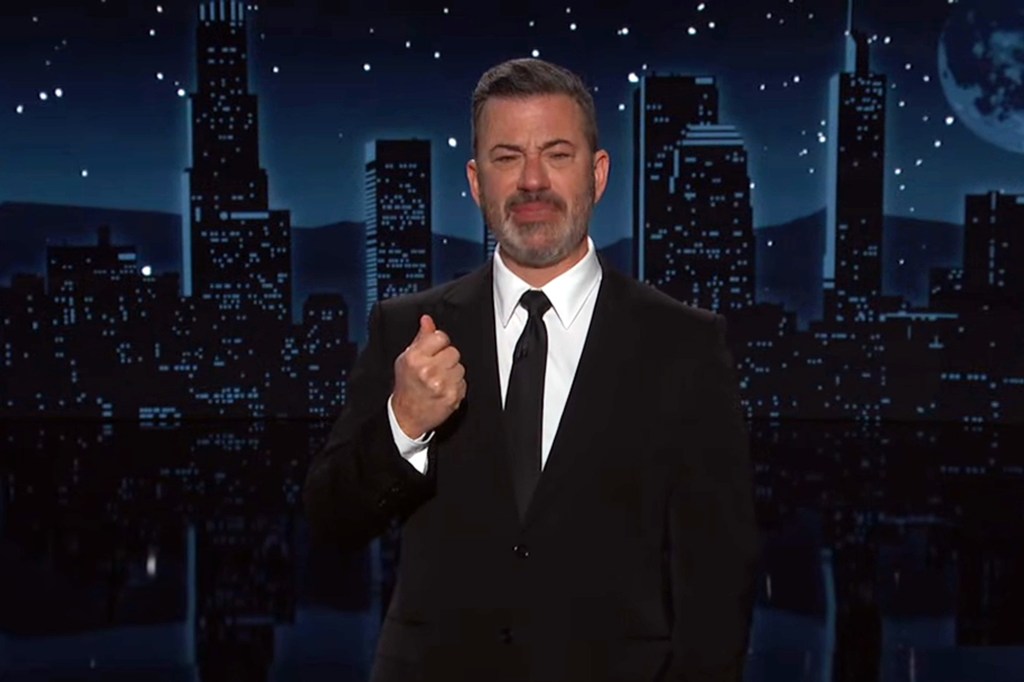 Jimmy Kimmel becomes emotional during his Nov. 11 on-air tribute to Cleto Escobedo III.